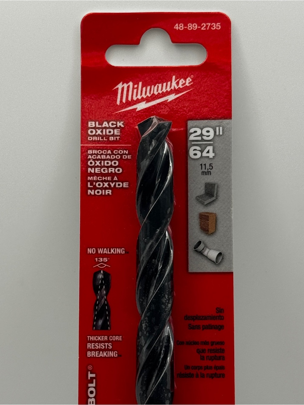 Milwaukee Black Oxide 29/64" Drill Bit